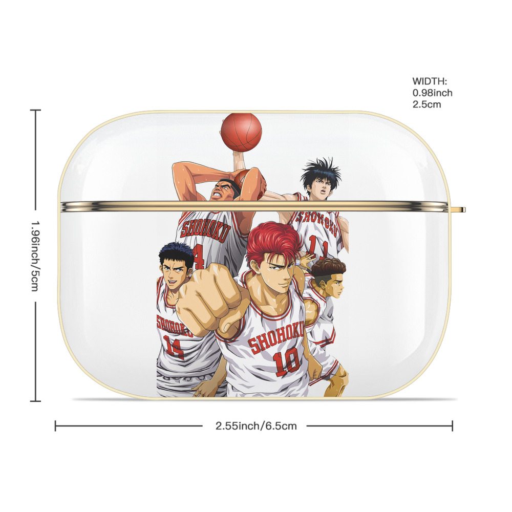 SLAM DUNK／スラムダンク 【AirPods Pro用】ハードシェル保護ケース｜耐衝撃・防指紋・カラビナ付き商品仕様