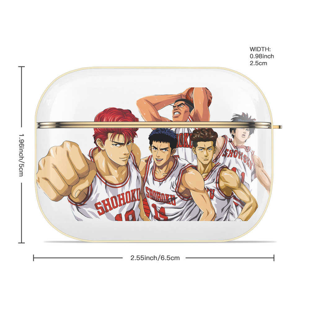 SLAM DUNK／スラムダンク 【AirPods Pro用】ハードシェル保護ケース｜耐衝撃・防指紋・カラビナ付き商品仕様