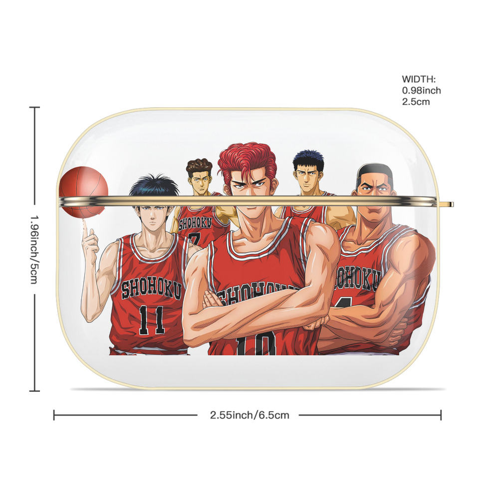 SLAM DUNK／スラムダンク 【AirPods Pro用】ハードシェル保護ケース｜耐衝撃・防指紋・カラビナ付き商品仕様