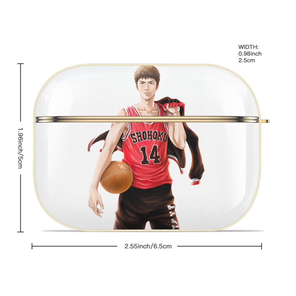 SLAM DUNK／スラムダンク 【AirPods Pro用】ハードシェル保護ケース｜耐衝撃・防指紋・カラビナ付き商品仕様