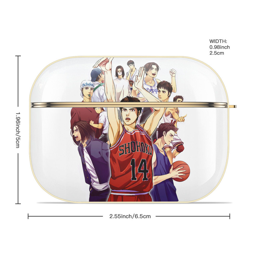 SLAM DUNK／スラムダンク 【AirPods Pro用】ハードシェル保護ケース｜耐衝撃・防指紋・カラビナ付き商品仕様