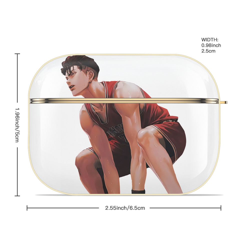 SLAM DUNK／スラムダンク 【AirPods Pro用】ハードシェル保護ケース｜耐衝撃・防指紋・カラビナ付き商品仕様