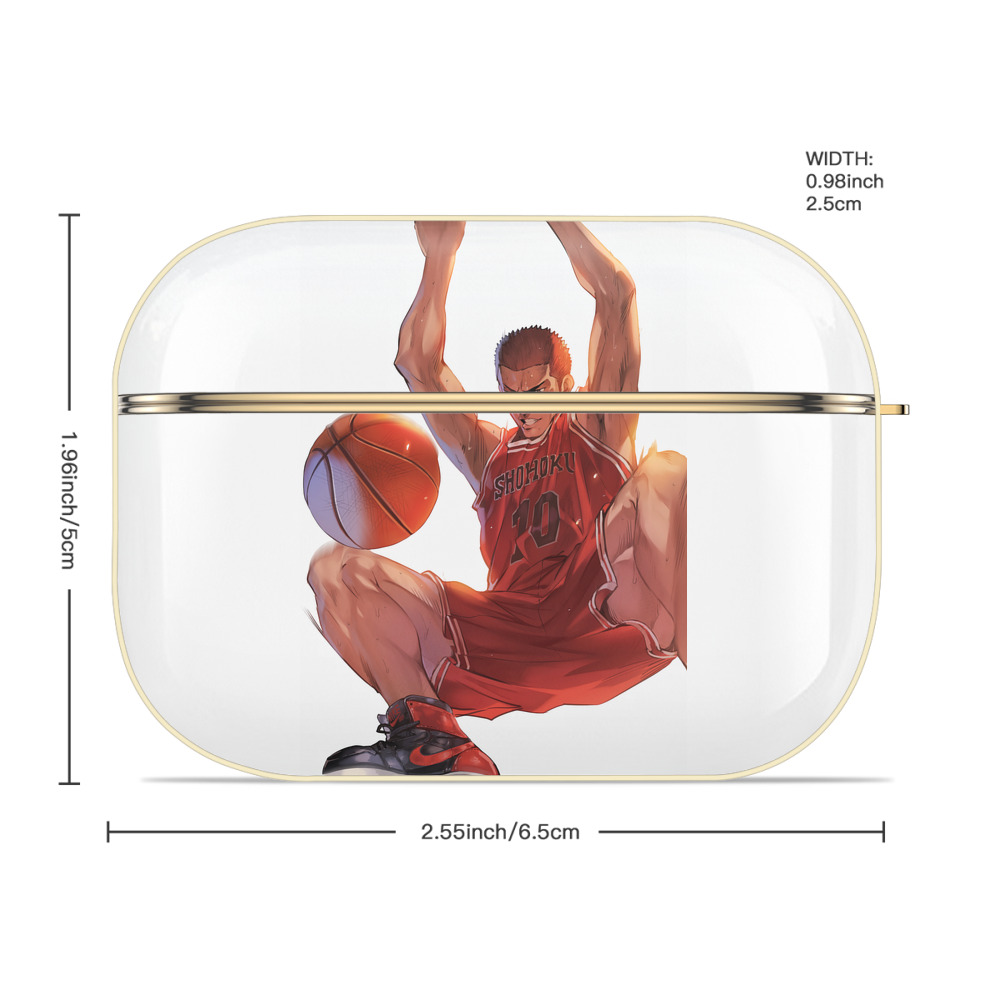 SLAM DUNK／スラムダンク 【AirPods Pro用】ハードシェル保護ケース｜耐衝撃・防指紋・カラビナ付き商品仕様