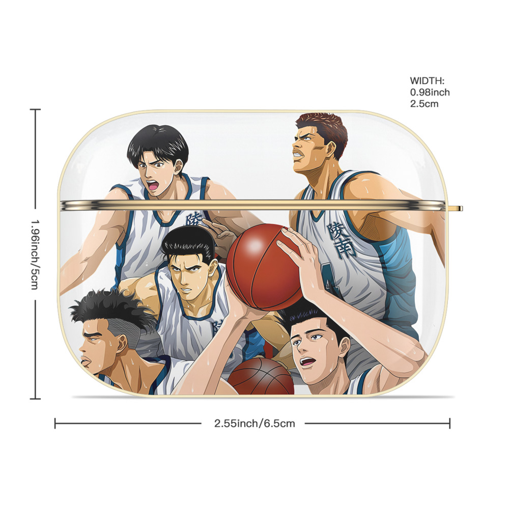 SLAM DUNK／スラムダンク 【AirPods Pro用】ハードシェル保護ケース｜耐衝撃・防指紋・カラビナ付き商品仕様