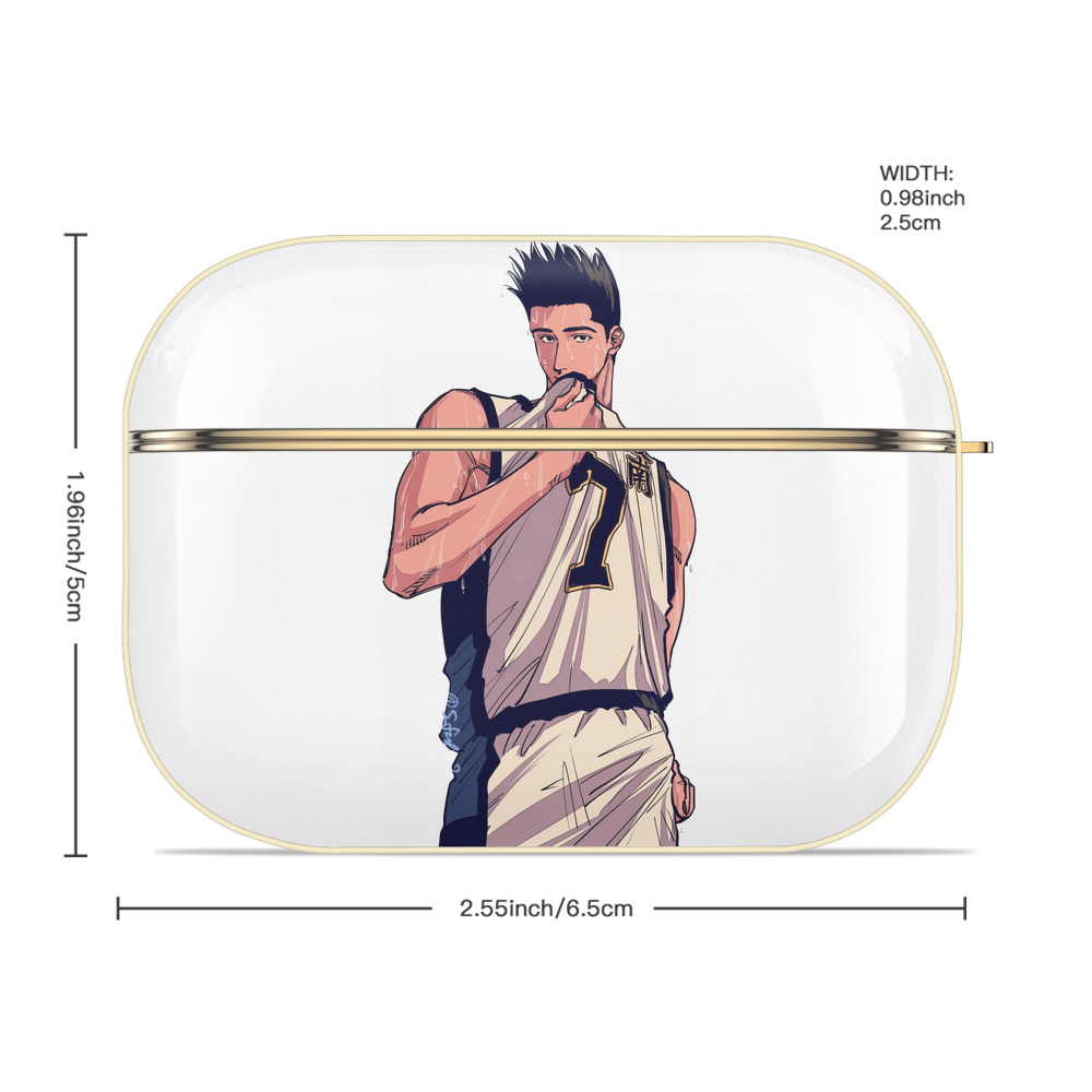 SLAM DUNK／スラムダンク 【AirPods Pro用】ハードシェル保護ケース｜耐衝撃・防指紋・カラビナ付き商品仕様