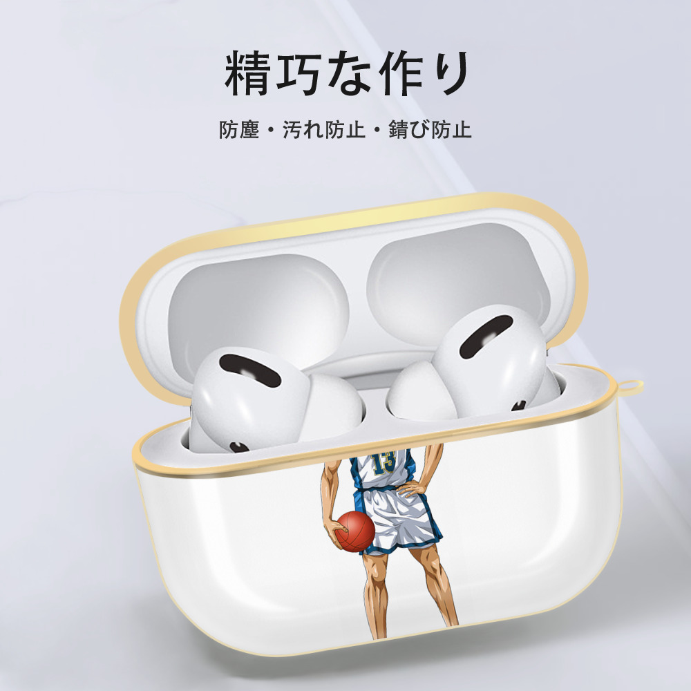 SLAM DUNK／スラムダンク 【AirPods Pro用】ハードシェル保護ケース｜耐衝撃・防指紋・カラビナ付き商品仕様