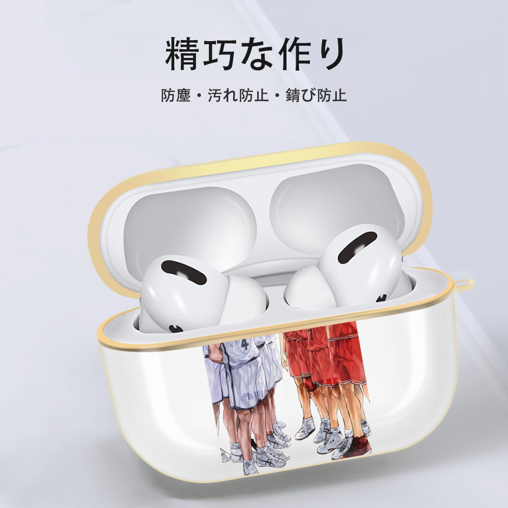SLAM DUNK／スラムダンク 【AirPods Pro用】ハードシェル保護ケース｜耐衝撃・防指紋・カラビナ付き商品仕様