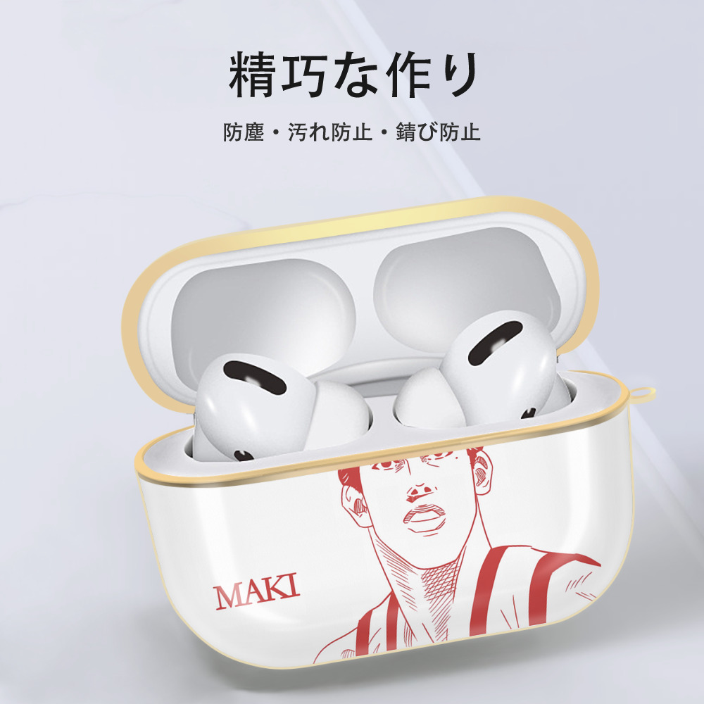 SLAM DUNK／スラムダンク 【AirPods Pro用】ハードシェル保護ケース｜耐衝撃・防指紋・カラビナ付き商品仕様
