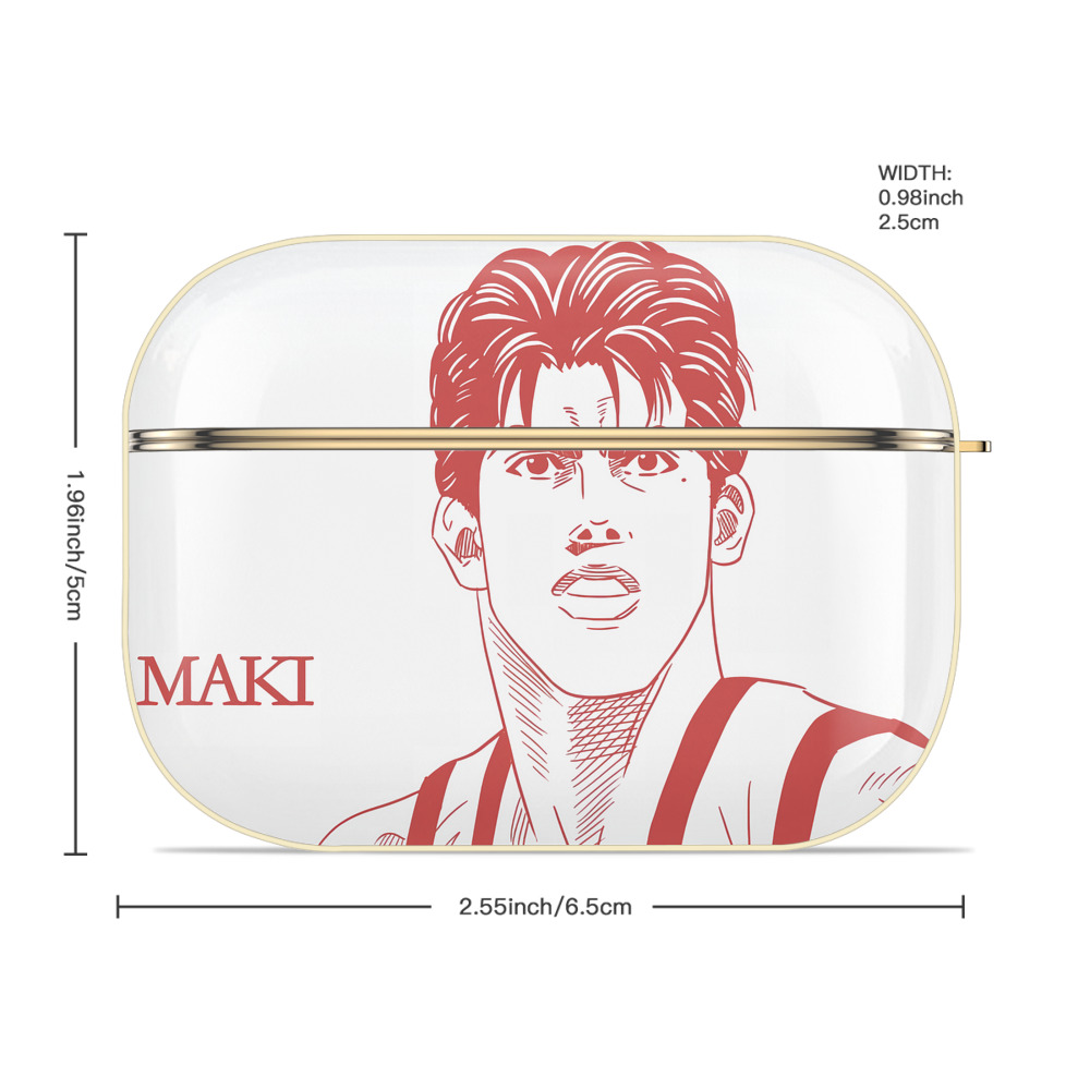 SLAM DUNK／スラムダンク 【AirPods Pro用】ハードシェル保護ケース｜耐衝撃・防指紋・カラビナ付き商品仕様