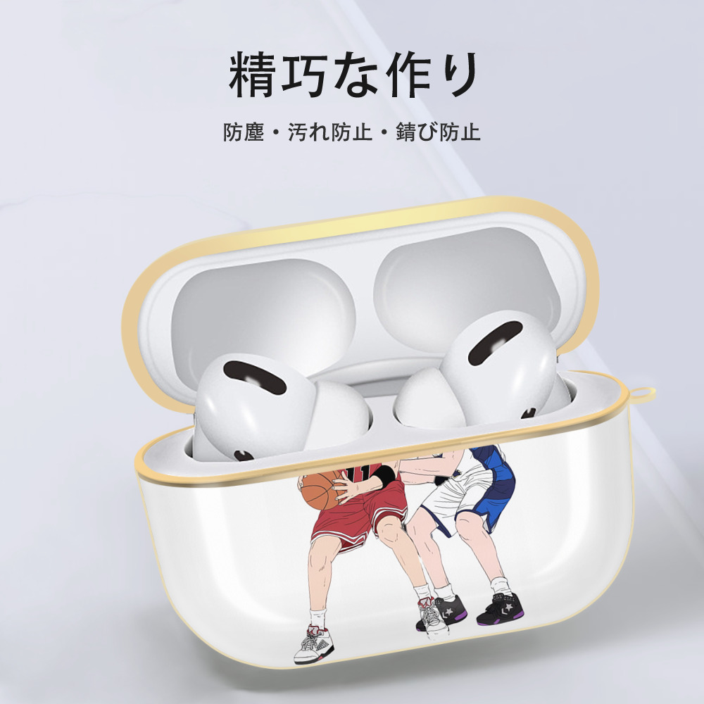 SLAM DUNK／スラムダンク 【AirPods Pro用】ハードシェル保護ケース｜耐衝撃・防指紋・カラビナ付き商品仕様