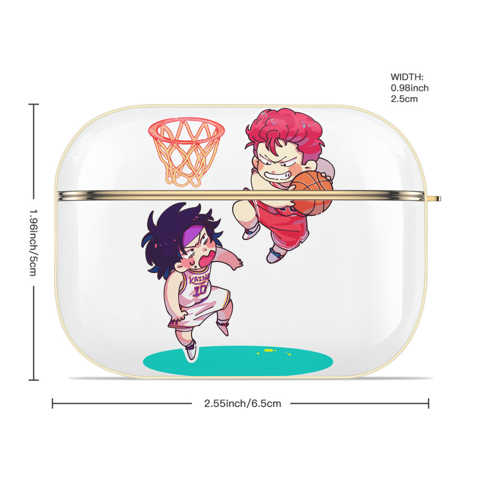 SLAM DUNK／スラムダンク 【AirPods Pro用】ハードシェル保護ケース｜耐衝撃・防指紋・カラビナ付き商品仕様