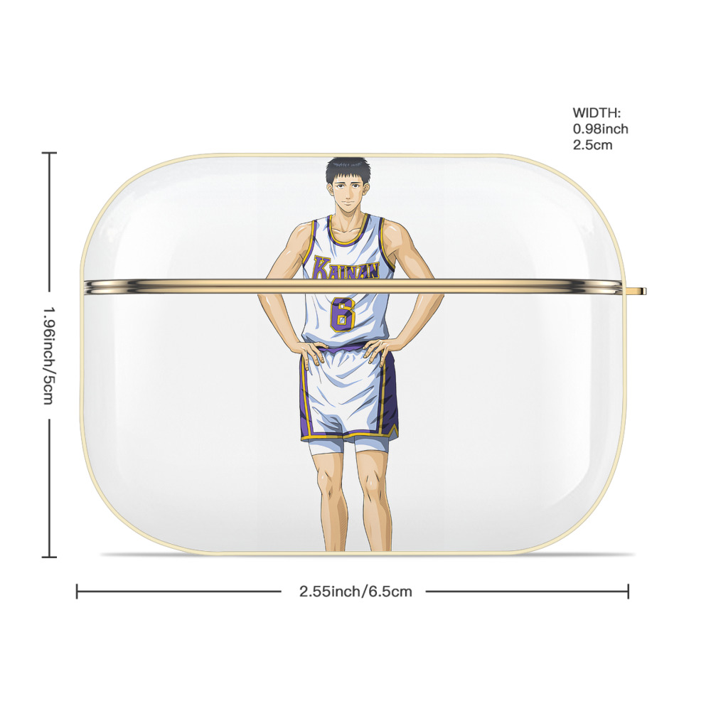 SLAM DUNK／スラムダンク 【AirPods Pro用】ハードシェル保護ケース｜耐衝撃・防指紋・カラビナ付き商品仕様