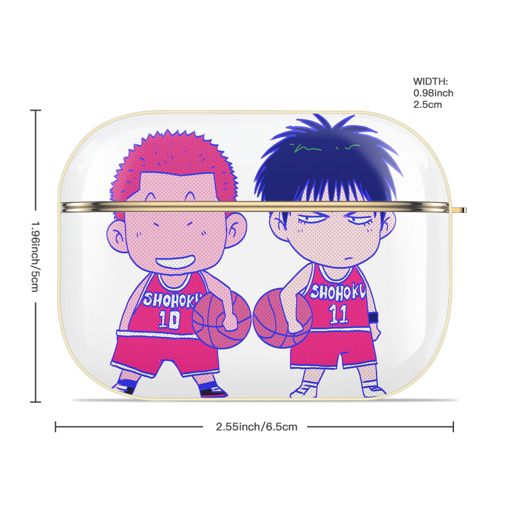 SLAM DUNK／スラムダンク 【AirPods Pro用】ハードシェル保護ケース｜耐衝撃・防指紋・カラビナ付き商品仕様