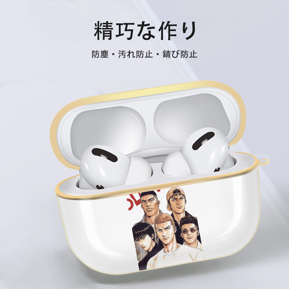 SLAM DUNK／スラムダンク 【AirPods Pro用】ハードシェル保護ケース｜耐衝撃・防指紋・カラビナ付き商品仕様