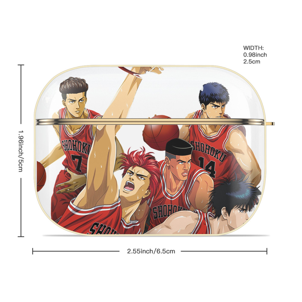SLAM DUNK／スラムダンク 【AirPods Pro用】ハードシェル保護ケース｜耐衝撃・防指紋・カラビナ付き商品仕様