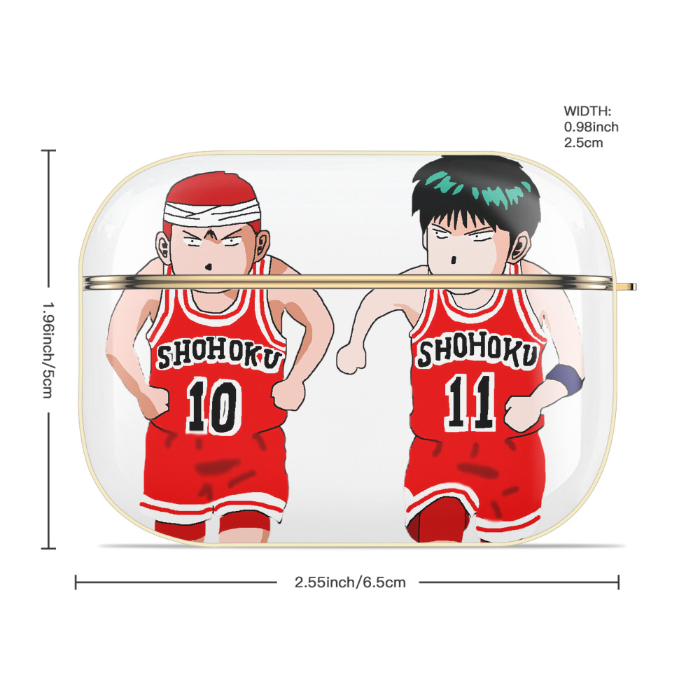 SLAM DUNK／スラムダンク 【AirPods Pro用】ハードシェル保護ケース｜耐衝撃・防指紋・カラビナ付き商品仕様