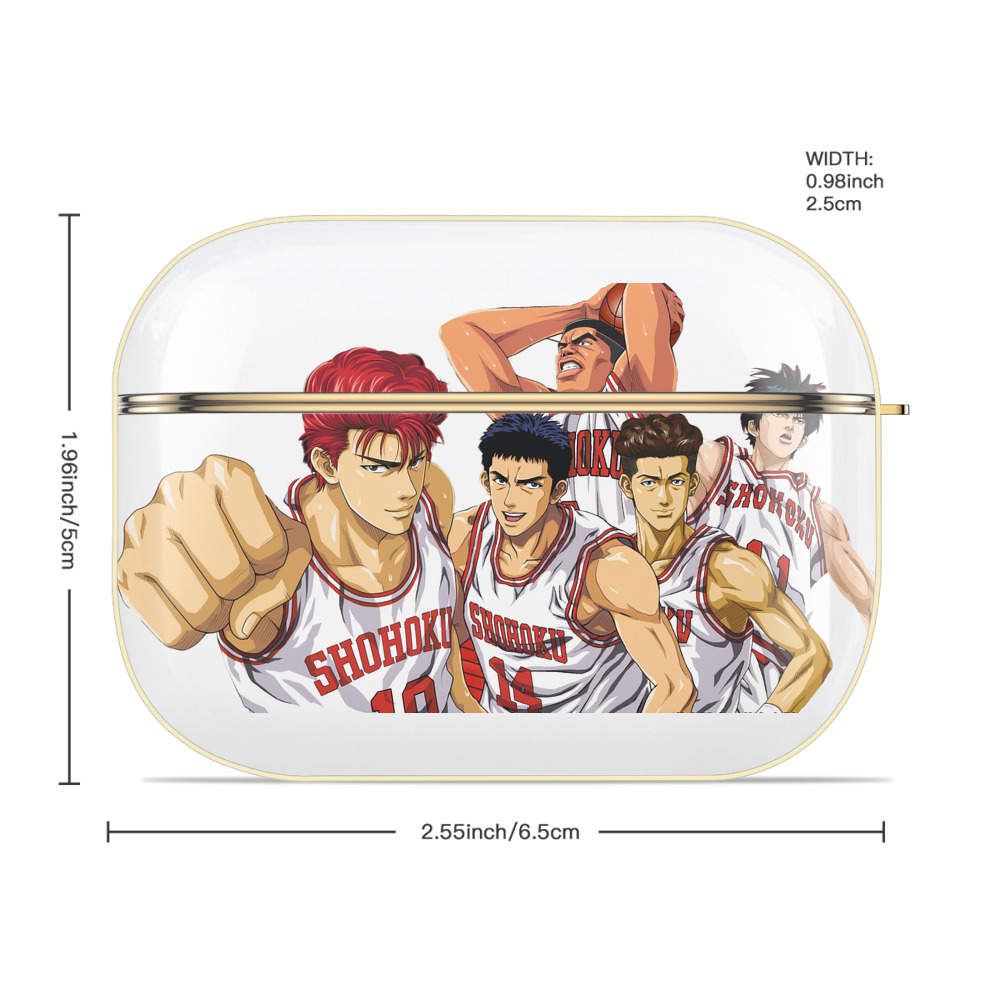 SLAM DUNK／スラムダンク 【AirPods Pro用】ハードシェル保護ケース｜耐衝撃・防指紋・カラビナ付き商品仕様