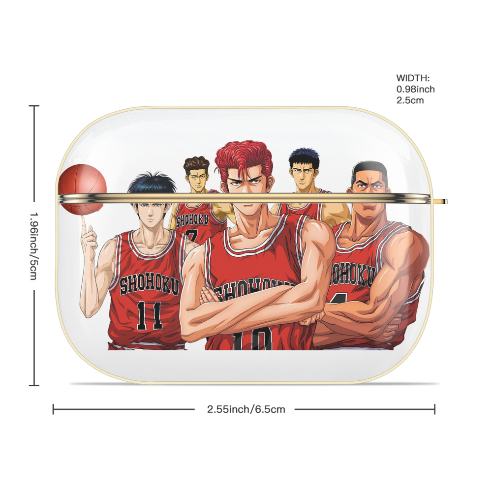 SLAM DUNK／スラムダンク 【AirPods Pro用】ハードシェル保護ケース｜耐衝撃・防指紋・カラビナ付き商品仕様