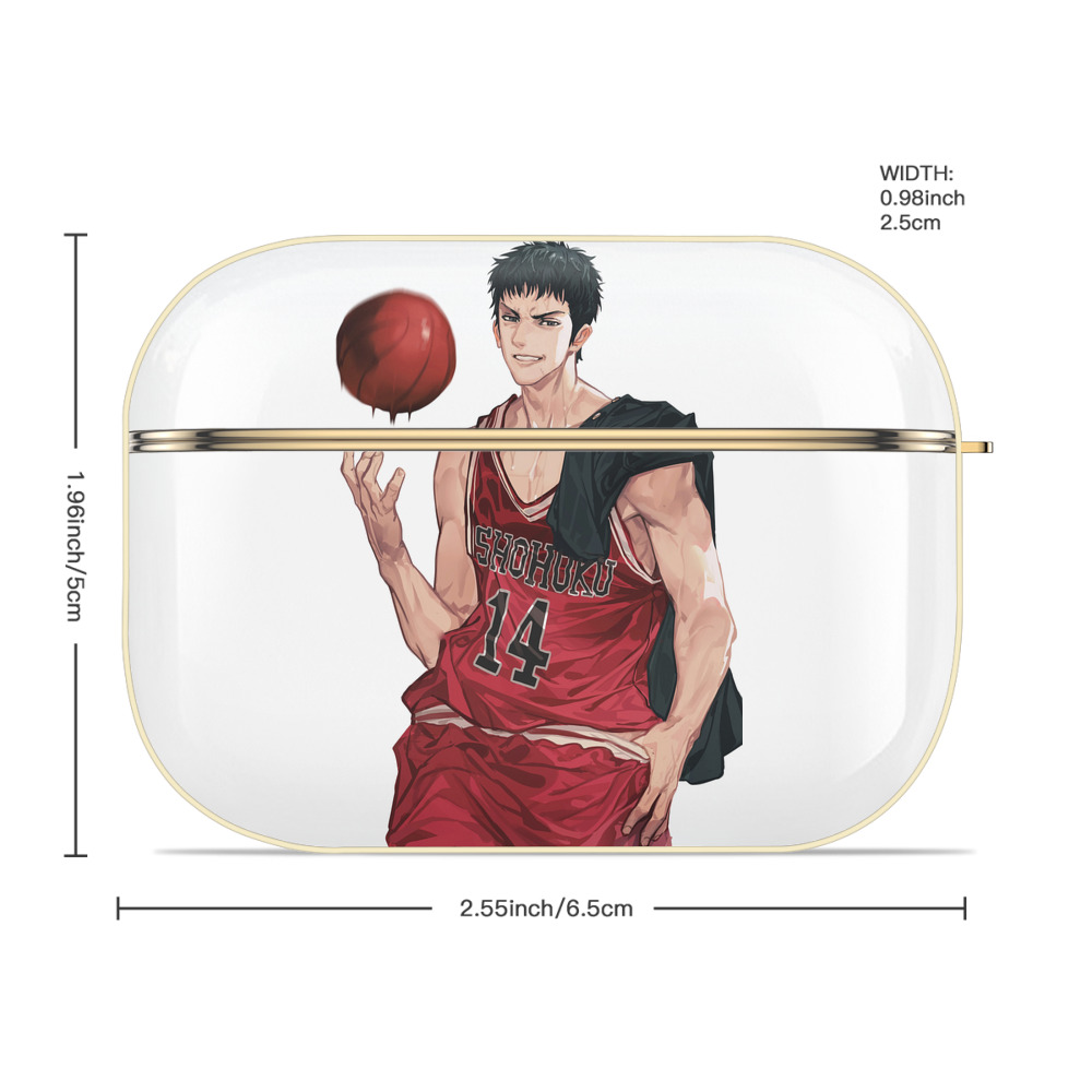 SLAM DUNK／スラムダンク 【AirPods Pro用】ハードシェル保護ケース｜耐衝撃・防指紋・カラビナ付き商品仕様