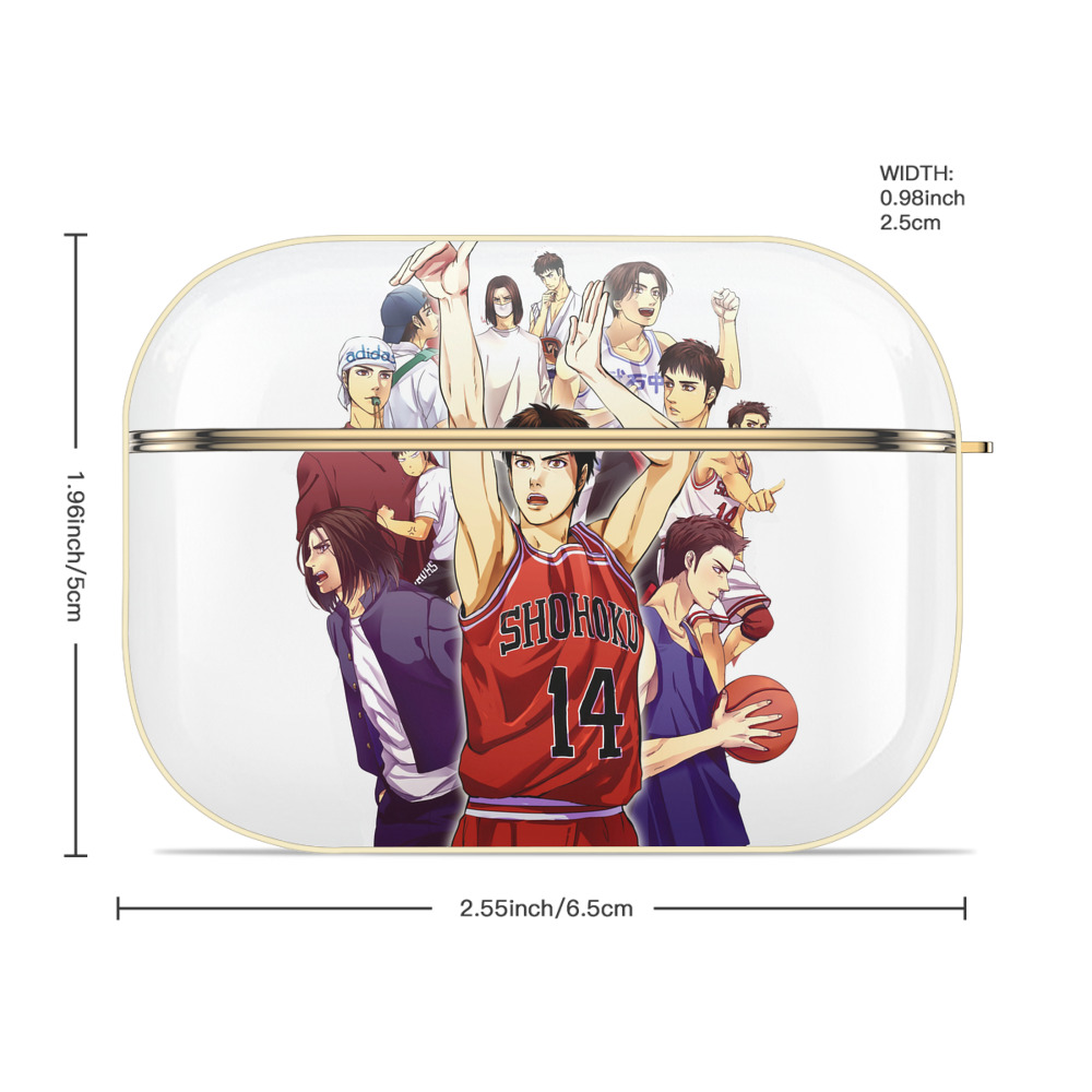 SLAM DUNK／スラムダンク 【AirPods Pro用】ハードシェル保護ケース｜耐衝撃・防指紋・カラビナ付き商品仕様