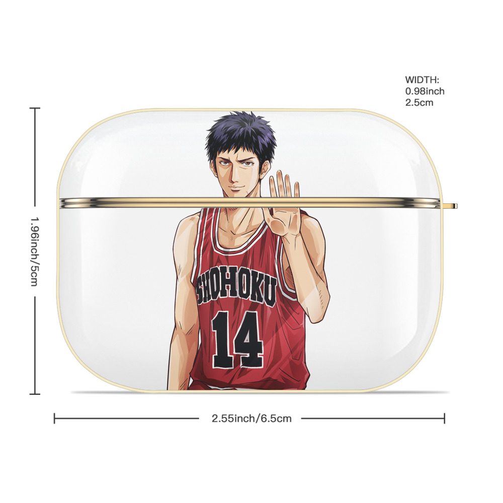 SLAM DUNK／スラムダンク 【AirPods Pro用】ハードシェル保護ケース｜耐衝撃・防指紋・カラビナ付き商品仕様