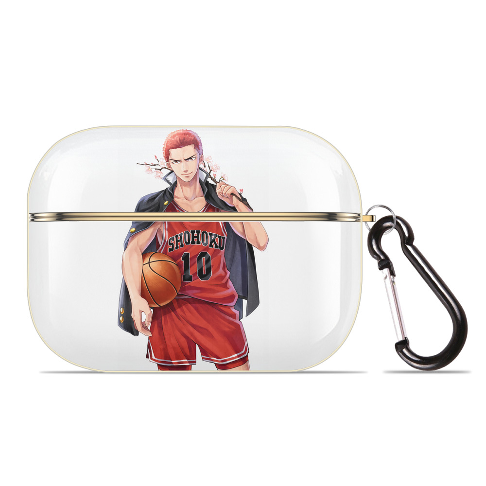 SLAM DUNK／スラムダンク 【AirPods Pro用】ハードシェル保護ケース｜耐衝撃・防指紋・カラビナ付き商品仕様