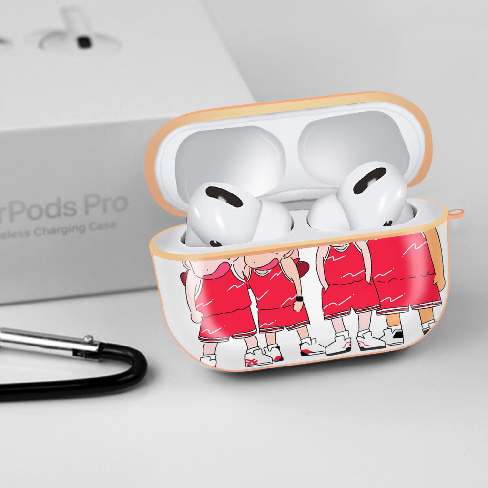 SLAM DUNK／スラムダンク 【AirPods Pro用】ハードシェル保護ケース｜耐衝撃・防指紋・カラビナ付き商品仕様