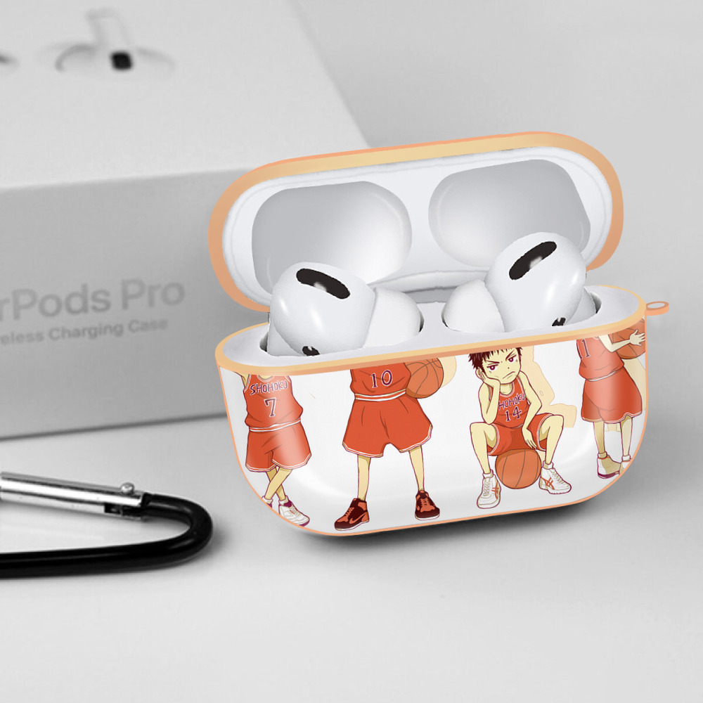SLAM DUNK／スラムダンク 【AirPods Pro用】ハードシェル保護ケース｜耐衝撃・防指紋・カラビナ付き商品仕様