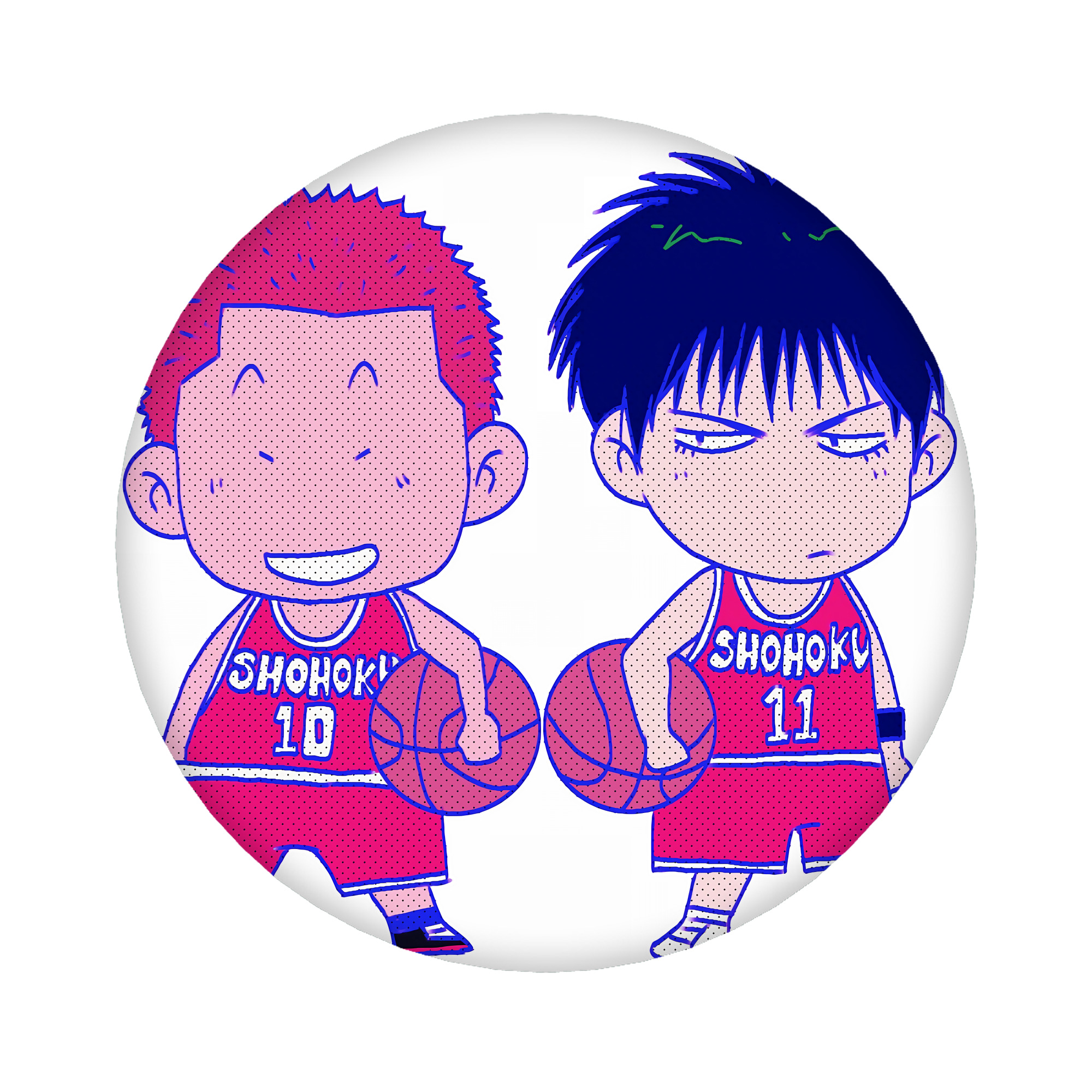 （画像用） SLAM DUNK／スラムダンク 6cm 缶バッジ 複数セット