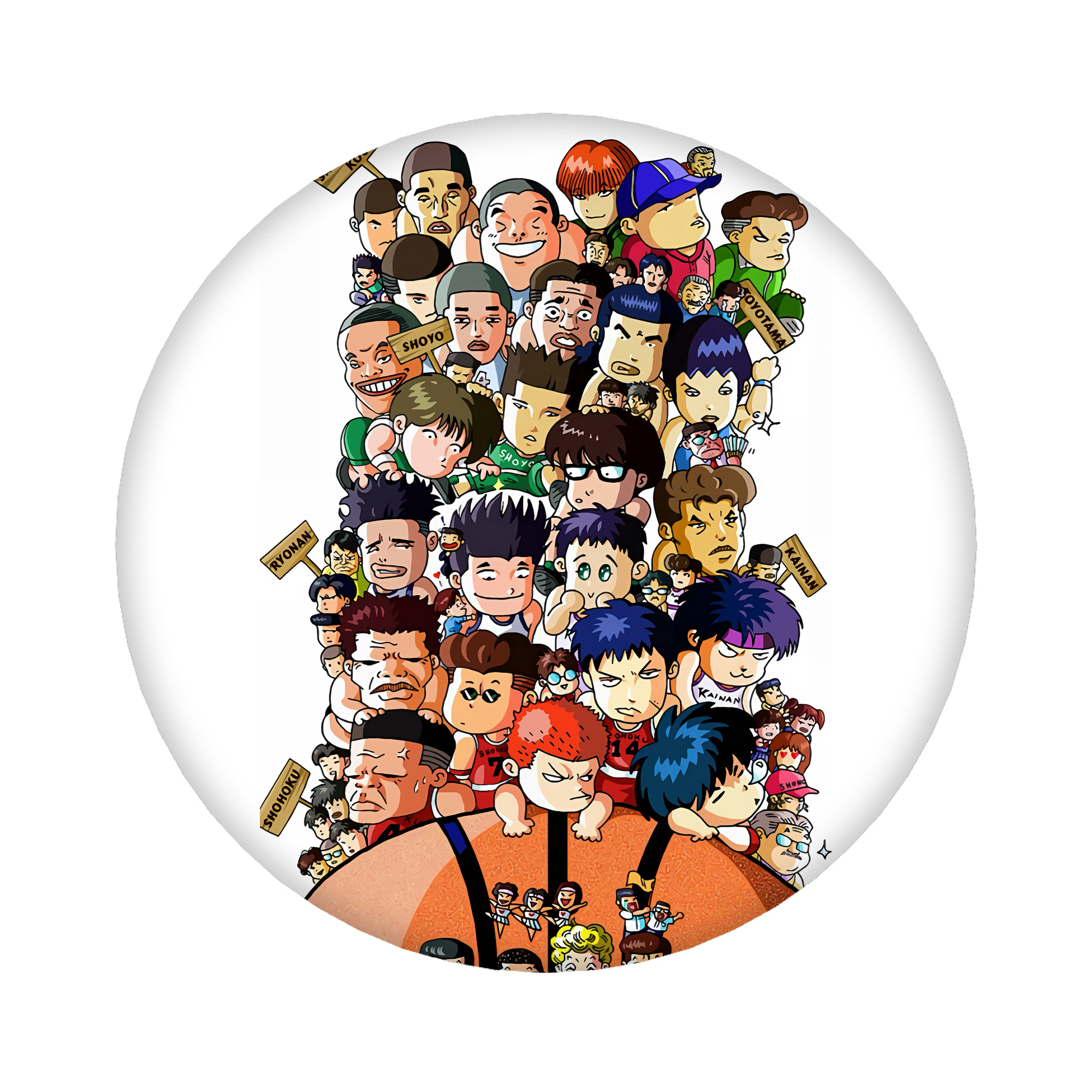 （画像用） SLAM DUNK／スラムダンク 6cm 缶バッジ 複数セット