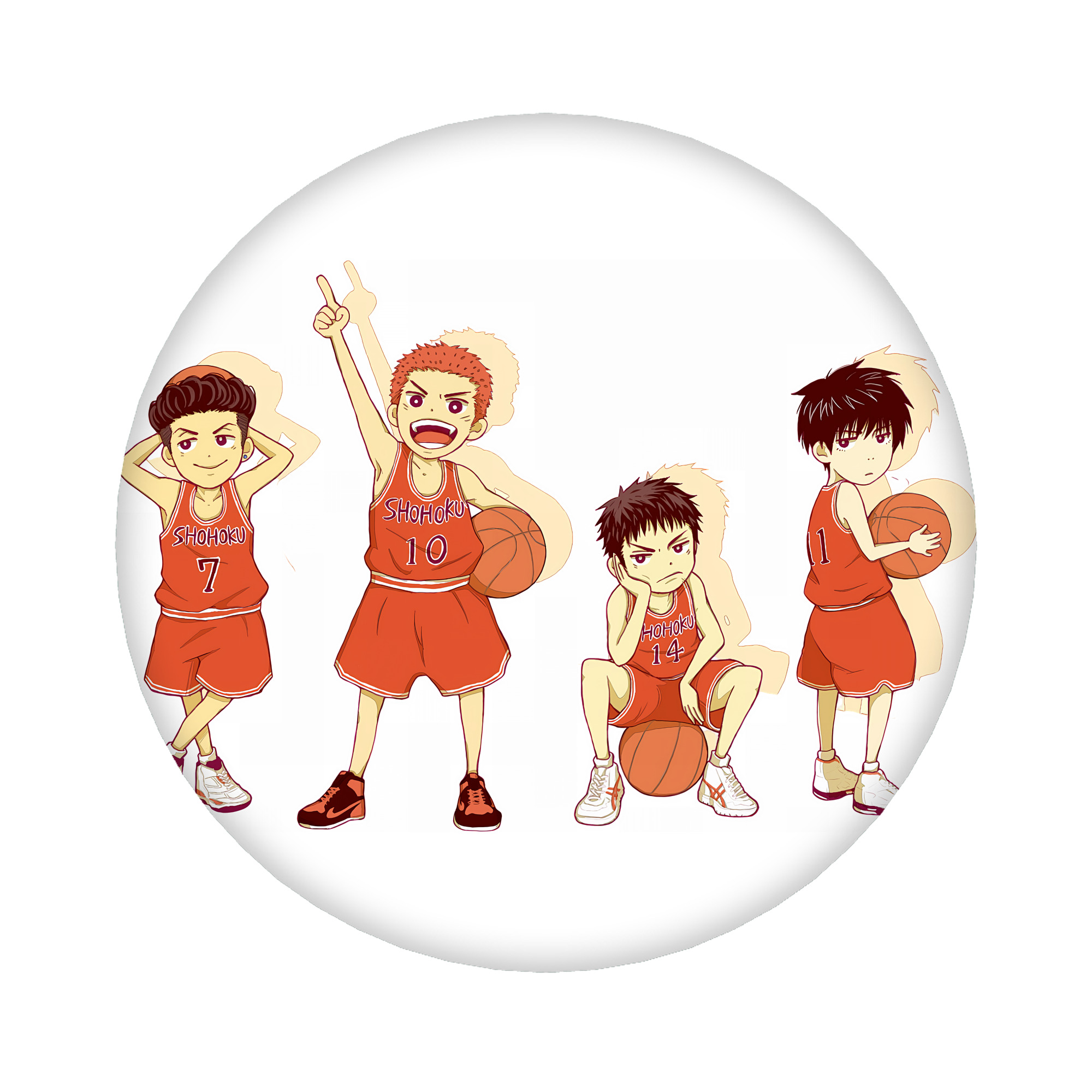 （画像用） SLAM DUNK／スラムダンク 6cm 缶バッジ 複数セット