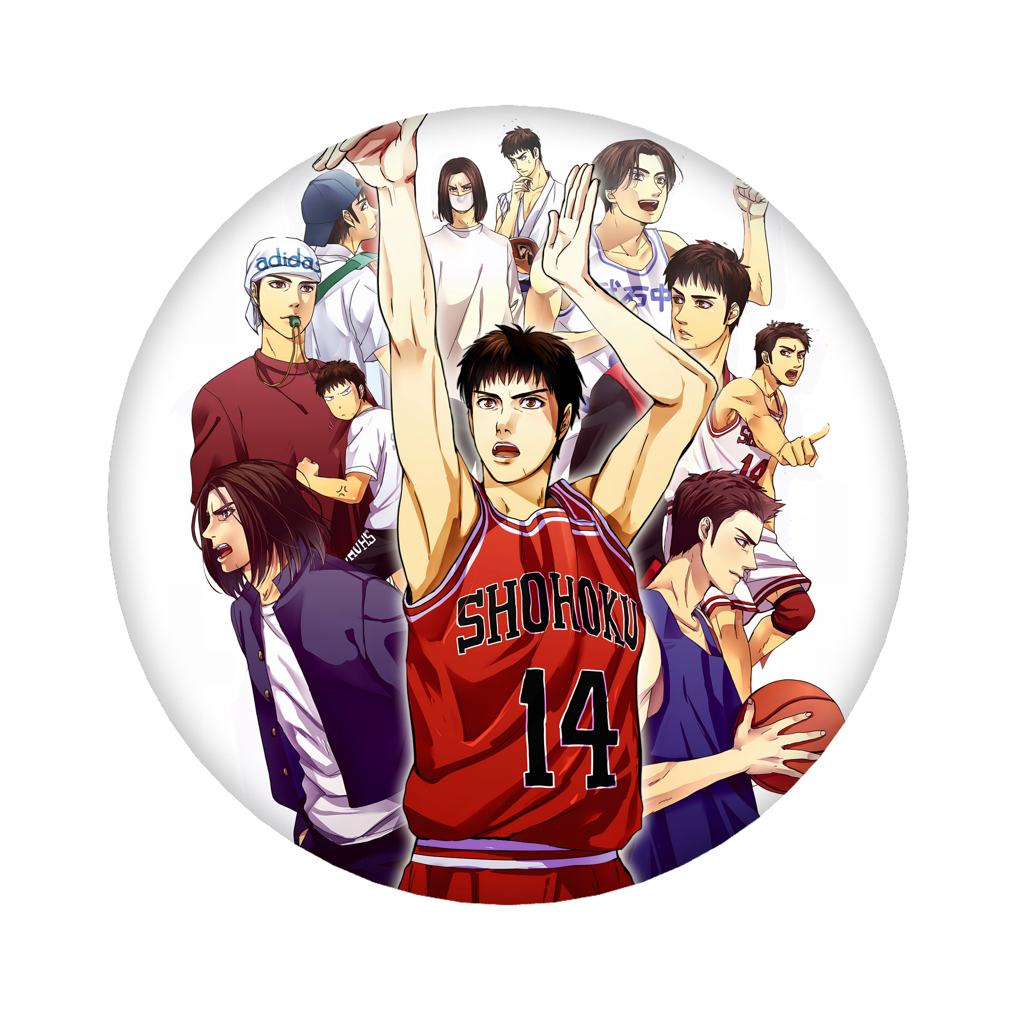 （画像用） SLAM DUNK／スラムダンク 6cm 缶バッジ 複数セット